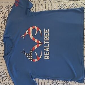 Realtree Patriotic Blue T-Shirt Mens L